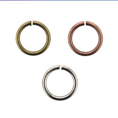 Кольцо соединительное "Zlatka" FMK-R03 6мм, 50 шт.  под античное серебро