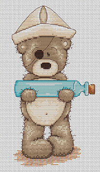 Набор для вышивания «Luca-S» B1030 Медвежонок Бруно,10,5х19,5;