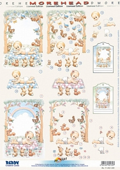 Аппликация"Морхедс"бумажная  вырубная  для объемных рисунков, 210х297 мм