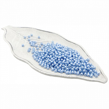 Бусины пластиковые "РУКОДЕЛИЕ", диаметр 5мм, цвет №8 голубой, 25гр/пакет, PP1003C8 