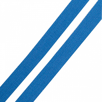 3Al357 Стропа ременная матовая, имитация хлопка (100%п/э) 26мм*100м(43 синий)