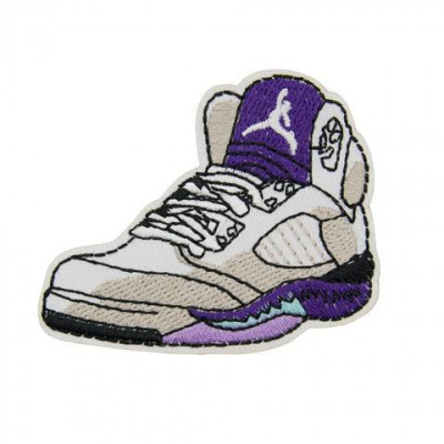 Термоаппликация Hobby&Pro 'Кроссовки', белые/сиреневые 5.4*6.9см, 