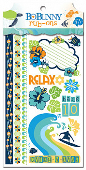 Набор декоративных  наклеек BoBunny "Barefoot & Bliss" 