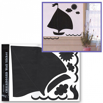Наклейки настеннные для рисованием мелом Mr.Painter WR-04 Кораблик