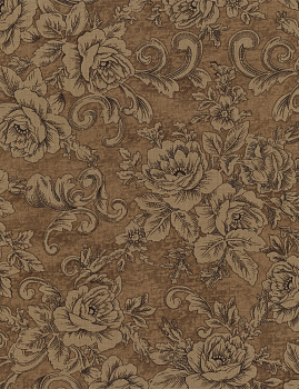 Ткань Timeless Treasures 100% хлопок, ширина 110 см, Paris-C3790-Brown