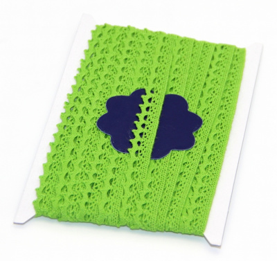 Кружевная лента «Рукоделие» KL-1003/4 12мм х 10м (цвет: зеленый)