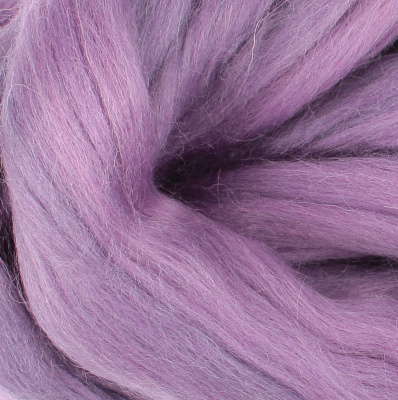 Лента для валяния 100% полутонкая шерсть 500 г ( 50 г.х 10 шт.)178, сирень темная