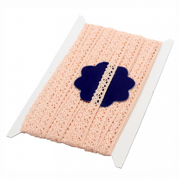 Кружевная лента «Рукоделие» KL-1001/3 10мм х 10м (цвет: светло-коралловый)