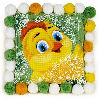 Набор для вышивания «Сотвори Сама» 1589 Подушка. Цыпленок