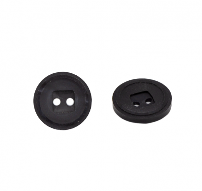 Пуговица в тубе 0311-1186A - цвет черный 24L - уп/36шт