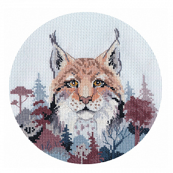 Набор для вышивания «Овен» 1302 Миниатюра"Рысь",15*14 см.