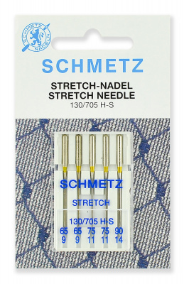 Иглы стрейч 130/705H-S №65 (2) 75(2), 90(1) 5 шт. Schmetz 0702252