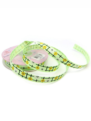 Лента декоративная принтованная "Рукоделие" LD-003 25м, цвет 01