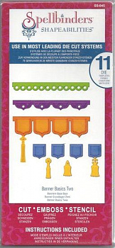 Набор ножей Spellbinders® Shapeabilities® "Базовые баннеры 2"