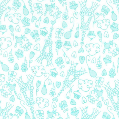 Ткань 100% хлопок, ширина 110 см, Michael Miller CX6554-AQUA-D