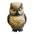 Декоративное изделие из пенопласта СОВА (коричневая), h = 47 см