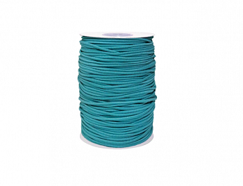 Резинка шляпная круглая  Ас 3мм  берюзовая ( упак. 25 м.)