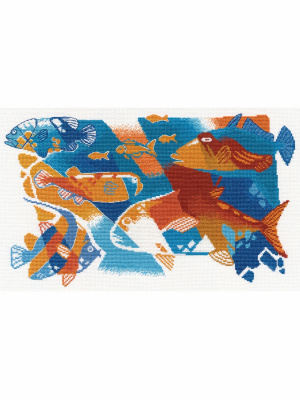Набор для вышивания «Овен» 1465 "Синее-синее,Красное море" 40 х 24см