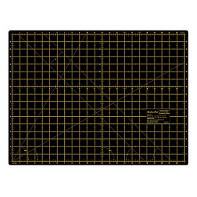 Мат для раскройного ножа двусторонний макси, 609 x 457 мм ,24"x18". цвет черный.