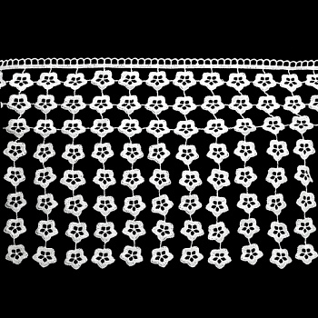 Кружево гипюр с подвесками 20см*13,72м 1AS-366-2