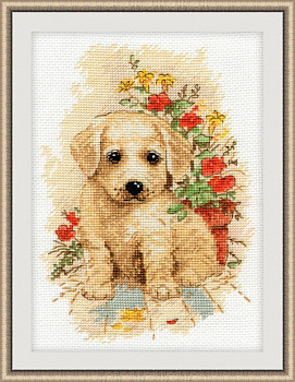 Набор для вышивания «Овен» 998 Мой щено,12*18 см