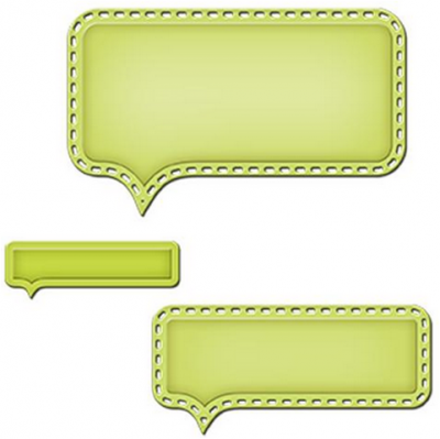 Набор ножей Spellbinders® Shapeabilities® Die D-Lites™ "Выноска разговора 1"