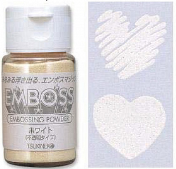 Пудра для эмбоссинга матовая "Tsukineko" Белая 30мл 