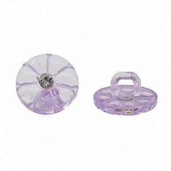 Пуговицы в тубе, 25шт/упак  BG079  на ножке со стрзом 20L (05)