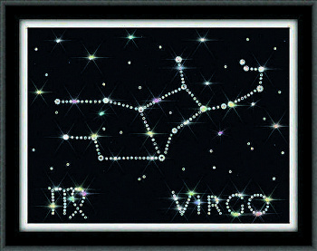 Набор для аппликации стразами «Золотое Руно» ХК-009 Созвездие Дева,15*20 см