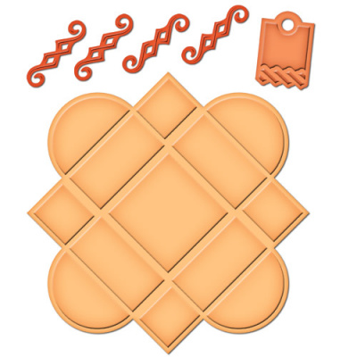 Набор ножей Spellbinders® "Квадратная коробочка"