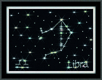 Набор для аппликации стразами «Золотое Руно» ХК-010 Созвездие Весы,15*20 см