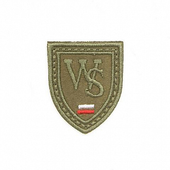Термоаппликация Hobby&Pro 'Герб 'WS', хаки, 2.9*3.5см