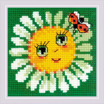 Набор для вышивания «Риолис» 2085  Ромашка 10*10 см