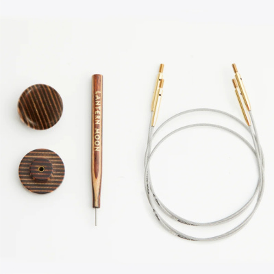 Набор из 2 вращающихся на 360° тросиков Lantern Moon125см(150см), 2 заглушки и каб. ключик, 350607