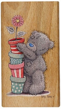 Штамп деревянный "Цветочные горшочки" ME TO YOU