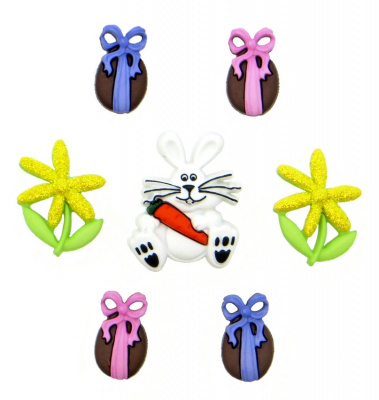 Набор декоративных пуговиц «Dress It Up» 1299 Пасхальный заяц