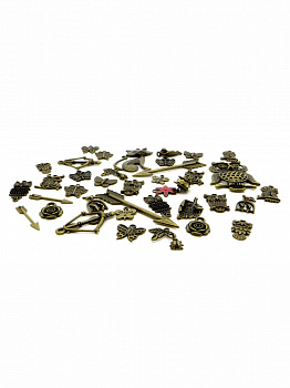 Набор металлических шармов "Рукоделие" SHM/N-03 Природный