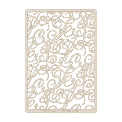 Чипборд картонный "Mr.Painter" CHI-10/80 Ажур 11.5 см х 16.5 см 1 шт