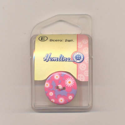 Пуговица Hemline "Prints" 23 мм, 2 шт/упак