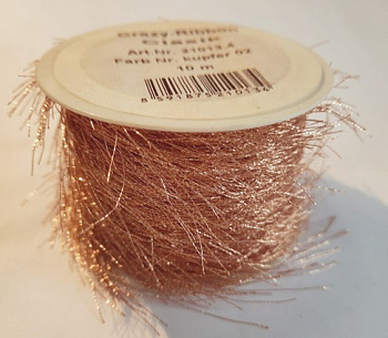 Тесьма Crazy-Ribbon Classic, 10м kupfer 02