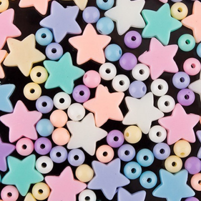 Набор бусин "Hobbius" DFM-25 Ассорти 25 г Звездочка № 02
