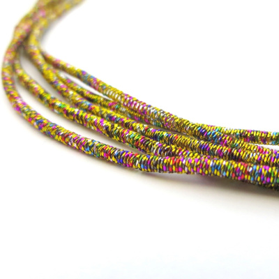 Канитель,  металлик, KAN/MM1,5-08 красно-желтый микс матовый