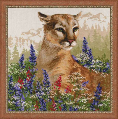 Набор для вышивания «Сотвори Сама» 1361 Пума 60*60 см