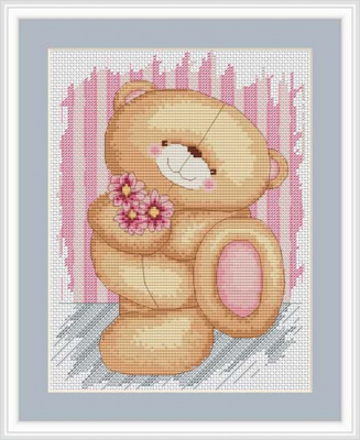 Набор для вышивания «Luca-S» B0199 "Медвежонок"16x22 см