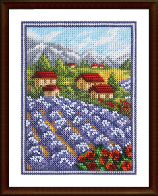 Набор для вышивания «Panna» ГМ-1779 Лавандовый край,11х14,5 см
