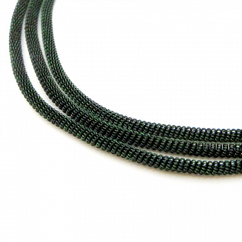 Канитель мягкая, витая KAN/DN3-08  матовый, темно-зеленый
