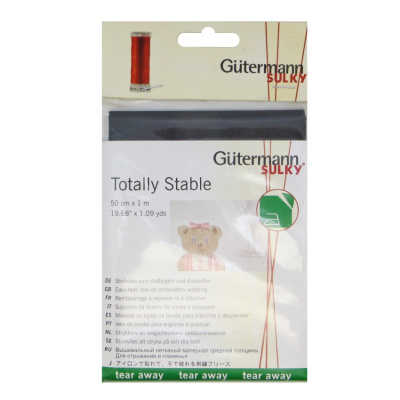 TOTALLY STABLE Отрывной стабилизатор для вышивания и шитья 50*100см арт. 710229 Цвет:Черный