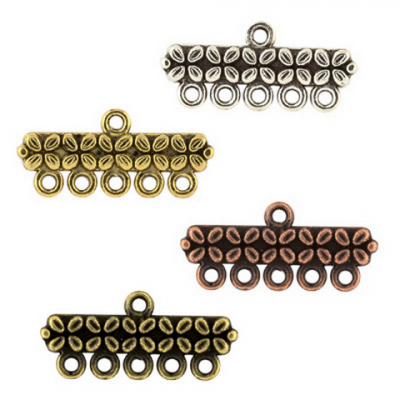 Коннектор MFC-10 "Zlatka" 11х25 мм  10 шт под античную т. бронзу