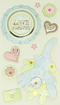 Декоративные 3D наклейки "Рукоделие" СР-04(SP-12072) День рождения