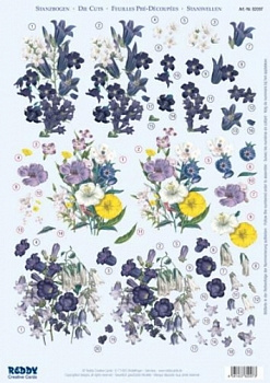 Аппликация бумажная  вырубная  для объемных рисунков, 210х297 мм